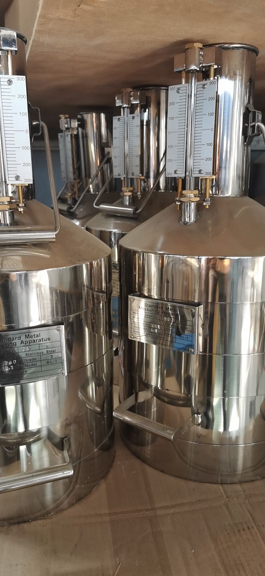 20L Stainless Steel Measuring Can with Duoble Layer for Gas Station