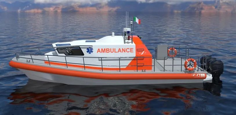 China Aluminium 40FT 12.15m Coast Guard Rescue Self Righting Life Boat for Sale