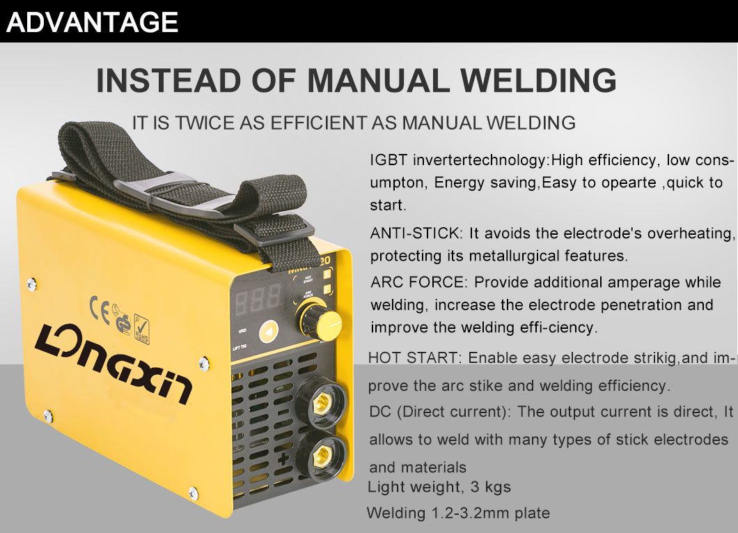 Transformer Kaynak Maskesi Stick Arc MMA Iibt Welding Equipment