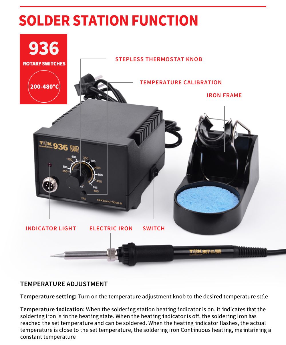 Quick Soldering Station for Multi-Layer PCB Repairs and More Tgk936