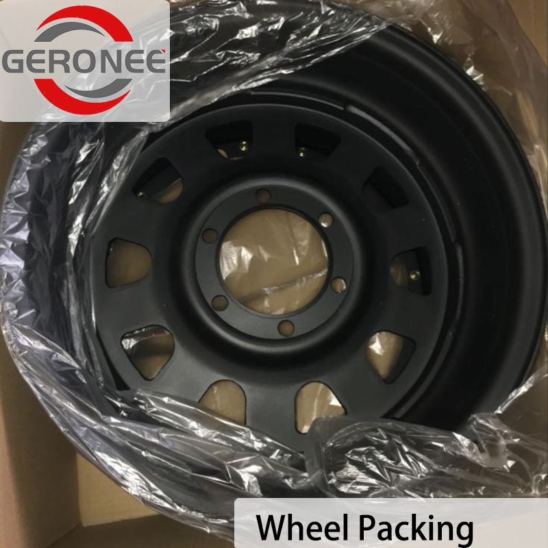 16 Inch Modular Beadlock Steel Wheel Sunraysia Trailer Matt Black Rim for off Road SUV D Window 8 Spoke 16X6 16X6.5 16X7 16X8 16X10