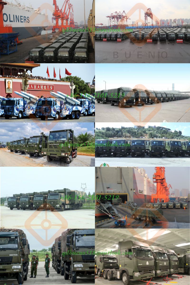 Military Style Sinotruk HOWO 4X4 6X6 8X8 Oil Tank Truck, Army Style All Wheel Driven Truck
