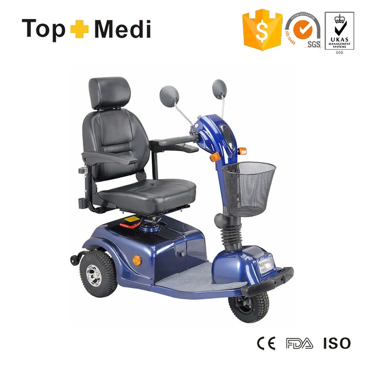 Topmedi New Arrival Foldable Bearing Circle Mobility Scooter for Elderly