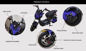 Engtian Hot Sale 2 Person High Speed Powerful Mobility Scooter Fast Powerful Electric Motorcycle