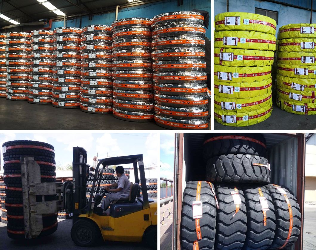 Hanmix off The Road 18.00-25 18.00-33 21.00-35 24.00-35 E4/L4 Loader Dozer Earthmover Grader Scraper Otb Tyre OTR Bias Tire