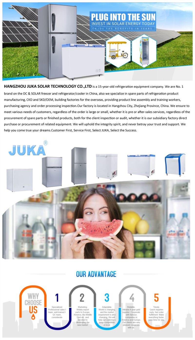 Small Car Refrigerator for Camping and Home Use Solar Power 3 Ways Fridge