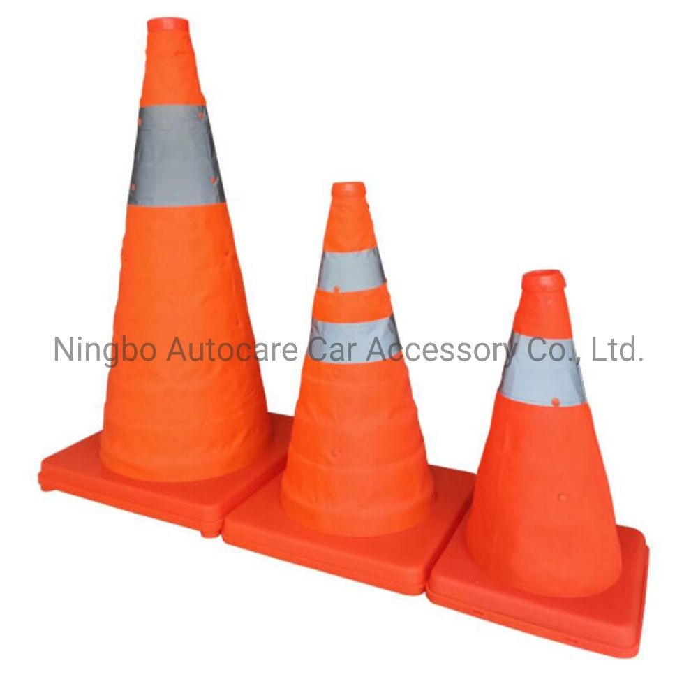 30/40/45/65/70 Cm High Quality Pop up Reflective Stretch Foldable Flexible Traffic Cone