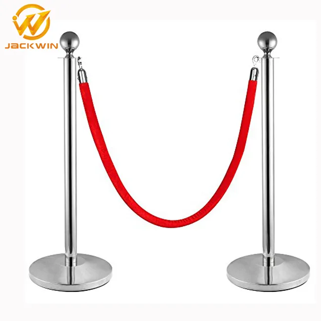 Queue Line Post Crowd Control Barrier Stainless Steel Crowd Control Stanchion Post