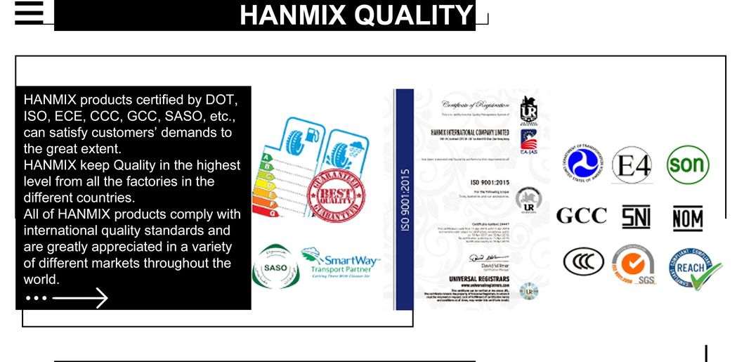 Hanmix off-The-Road Radial OTR Tyres on Articulated&Rigid Dumper Loader Grader Dozer Cranes, Fire Rescue E3 L3 E3/L3 E4 E4/L4 L5 L5s 16.00r25 26.5r25