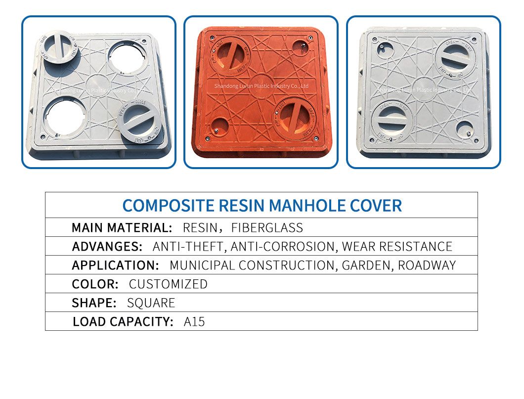 Composite Square Customized and Resin FRP Manhole Cover