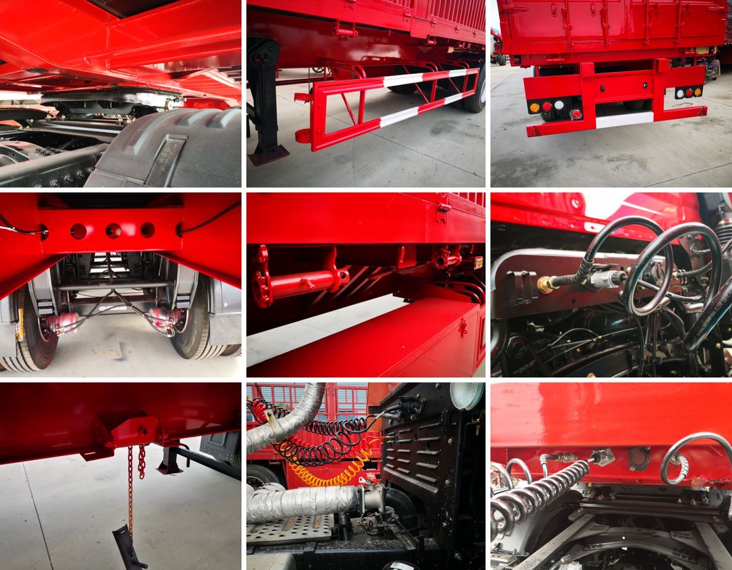 Factory Price 3 Axles General Cargo Transport Truck Trailer Bulk Fence Stake Semi Trailer for Sale