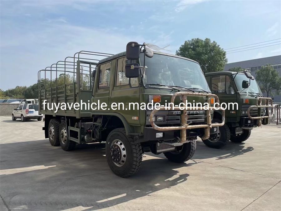 Dongfeng 6X6 Double Row Tipper Truck Amy Transportation Trucks on Promotion