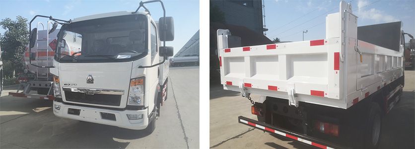 Jushixin HOWO 4X2 6 Wheels 130HP Mini Dump Truck Cargo Transport Tipper Truck