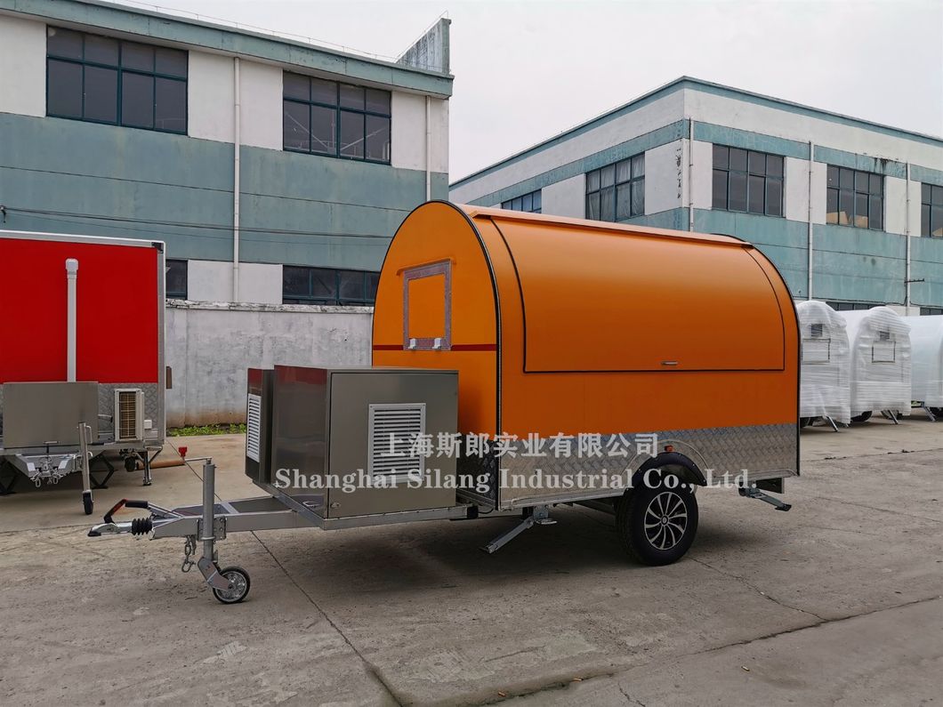 Custom High Quality Food Truck/ Round Street Snack Salad Mobile Store Trailer