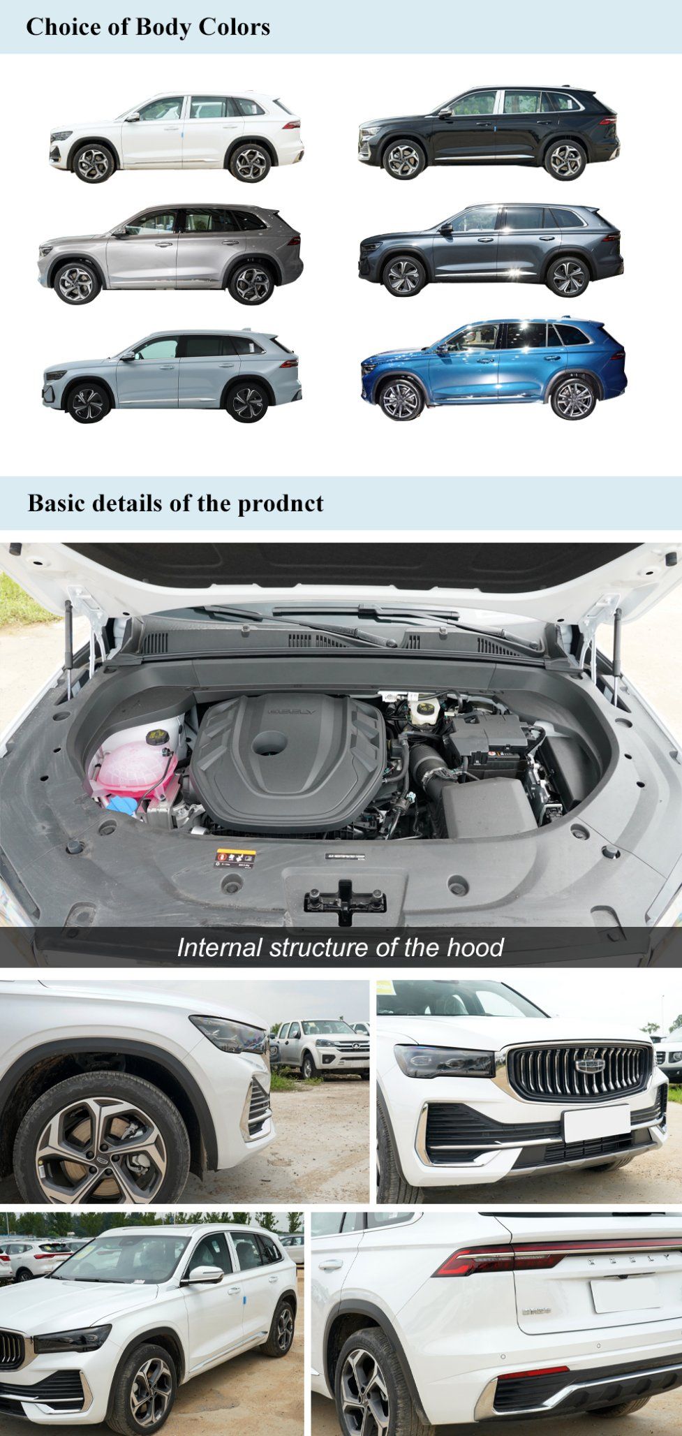 Ridever Secondhand 2020 Geely Xingyue 350t Awd Gasoline Car High Quality Petrol Vehicle Made in China Used Hybrid Car for Sale