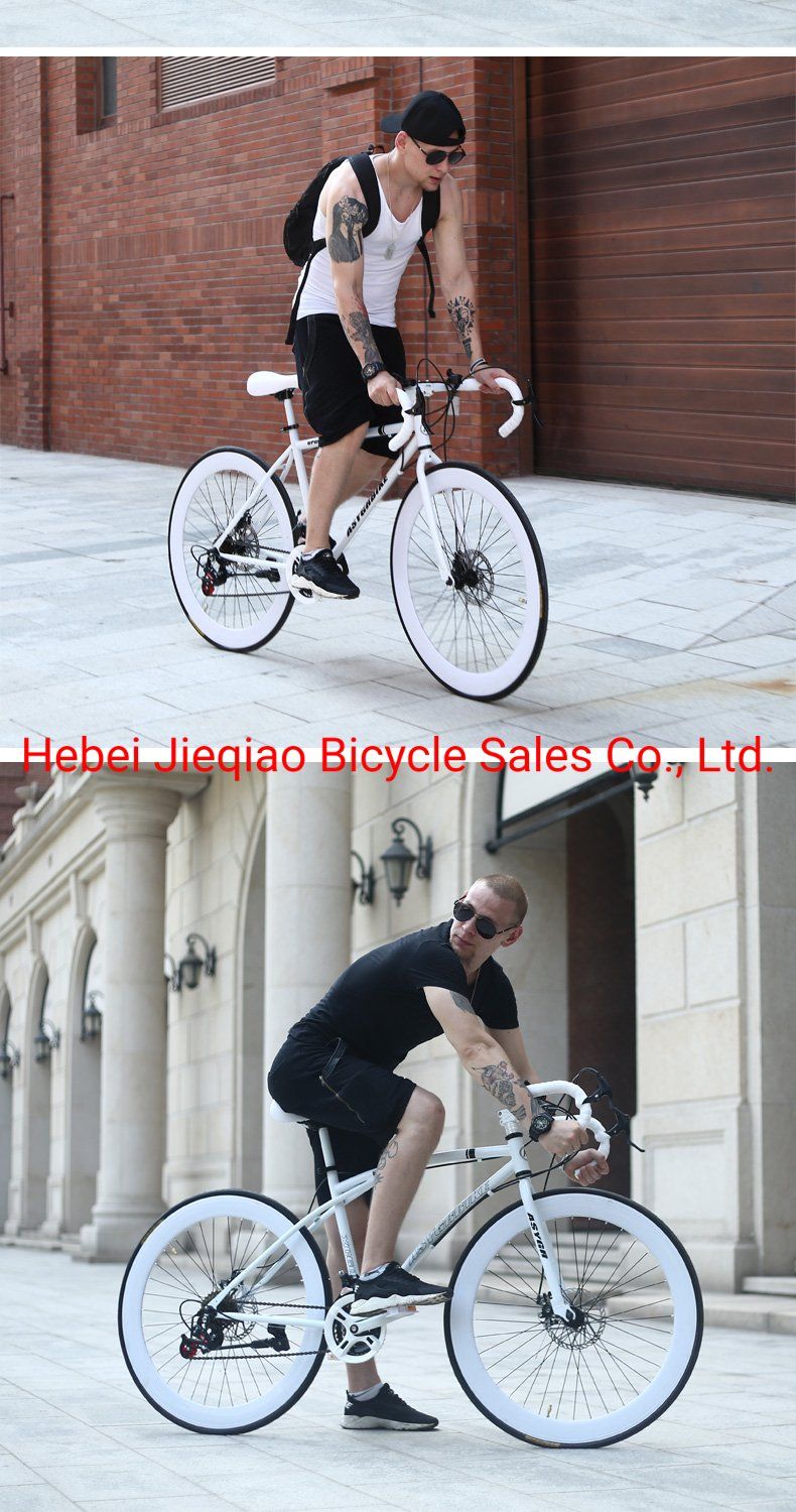 Aluminum Alloy Road Bike 21 Speed Bend Put Double Disc Brake Sports Car 700c Variable Speed Riding Student Publicroad Bike Mountain Bike