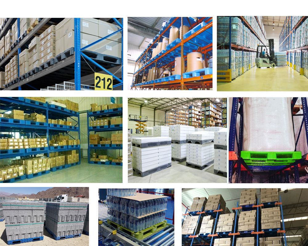 HDPE 4 Ways Single Faced Biodegradable Plastic Pallet 1140*1140mm