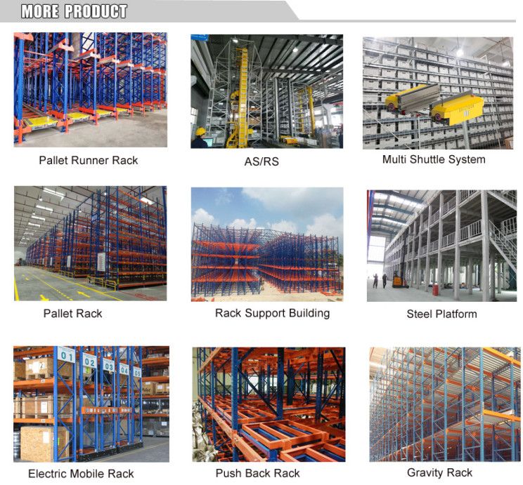 50.8 Pitch Warehouse Storage Teardrop Style Racking