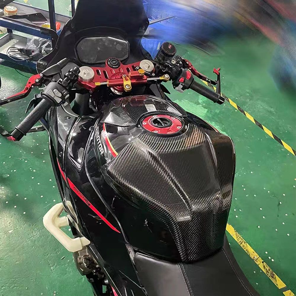Moracing Carbon Fiber Modified Fuel Tank Protection Cap Cover for Motorcycle/Dirt Bike