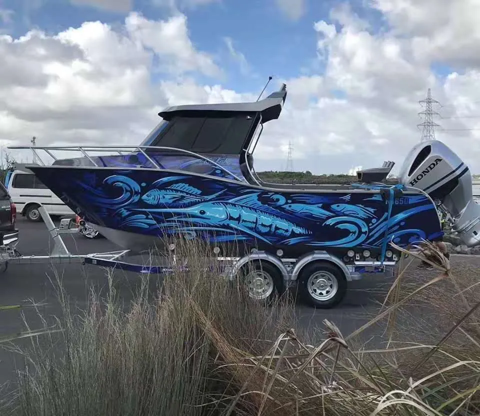 21FT 6.25m New Design Cabin Aluminum Fishing Boat with Outboard Motor for Sale