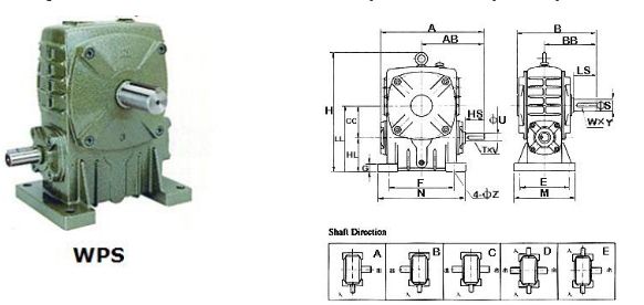 Factory Price Wps Wpdx Wpdo Speed Worm Gear Reducer