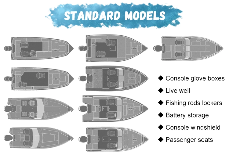 Kinocean 16FT Small Aluminum Fishing Speed Boats for Sale
