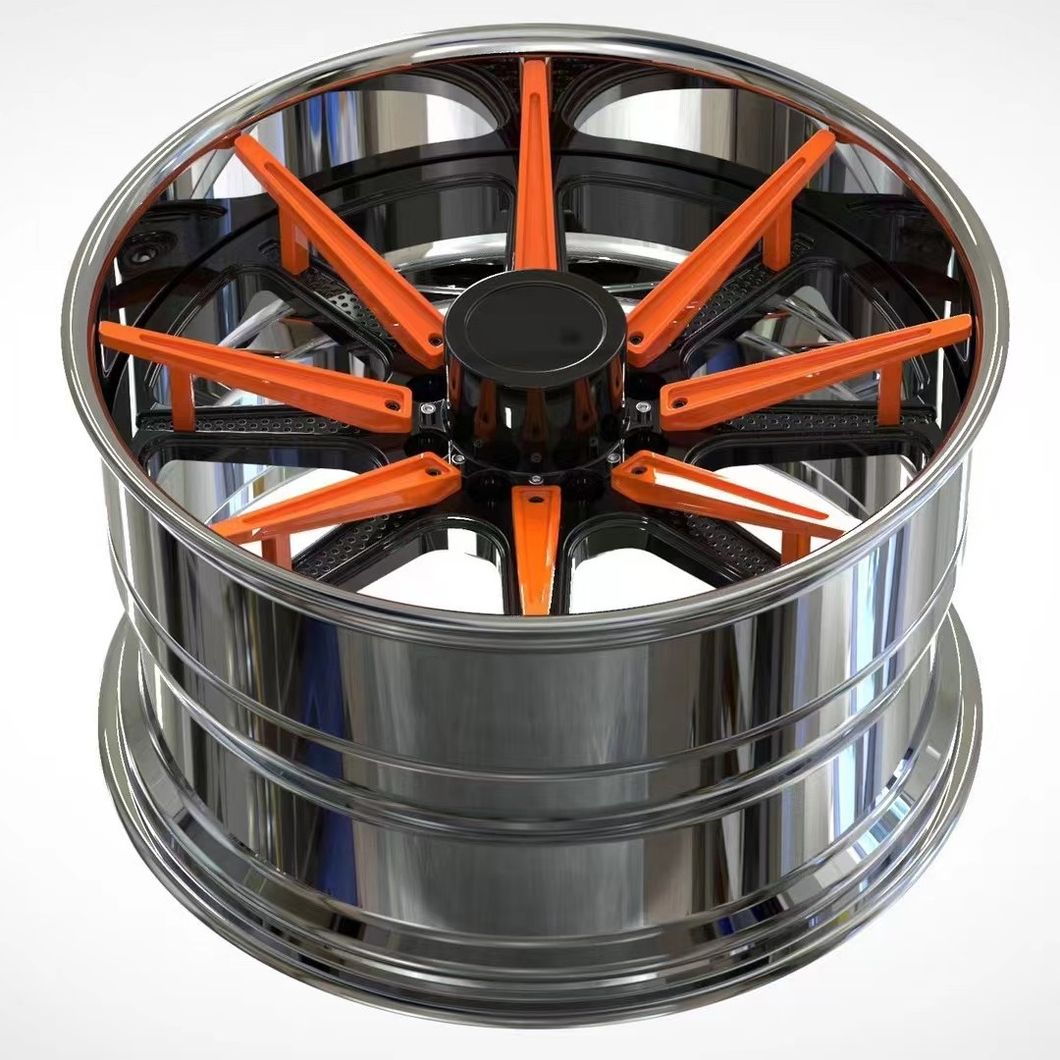Custom Design Multi Spokes 1 2 3 Pieces Forged Alloy Wheels 18 19 20 Inch Passenger Car Wheels Forged Mag Wheels Rims