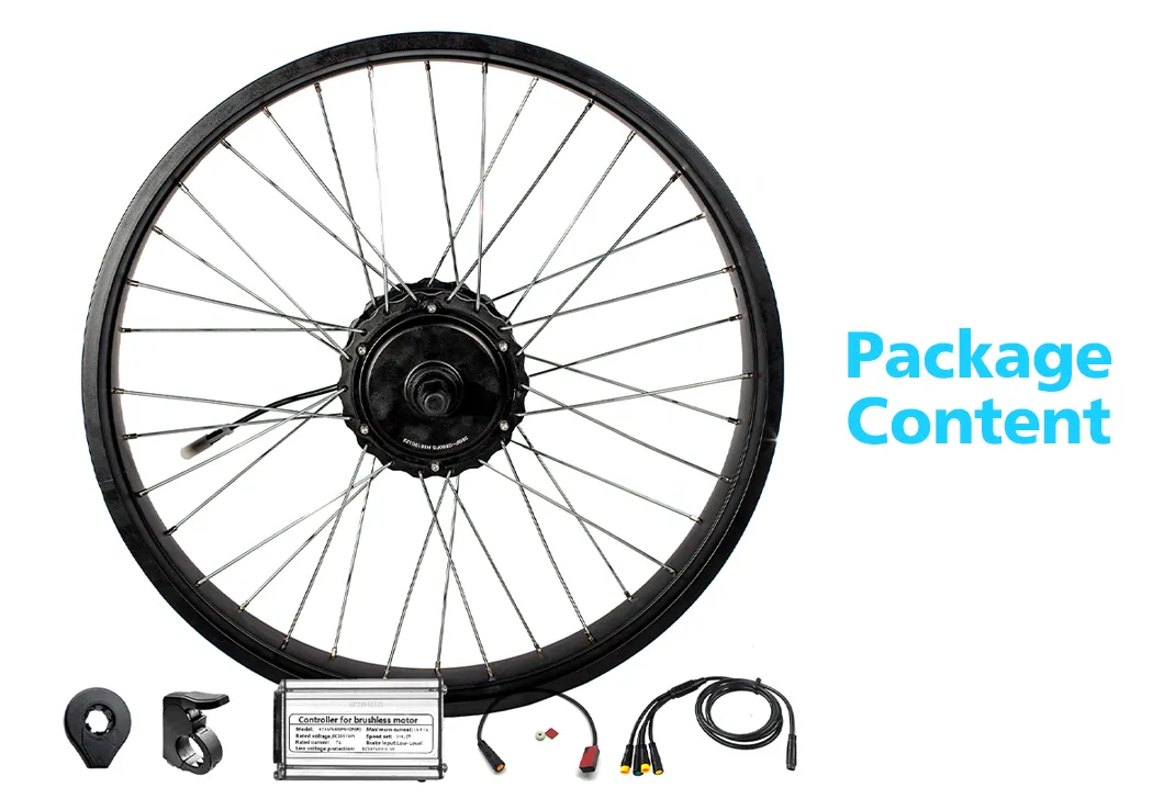 CE Approved 36V/48V 500W Fat Bike Electric Bicycle Kit E Bike Conversion Kit Ebike Kit with Powerful Electric System