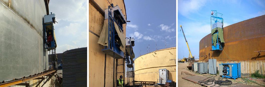 High Efficiency Double Side Horizontal Seam Tank Welding Machine for Agw Tank Welder for Tank Construction machinery