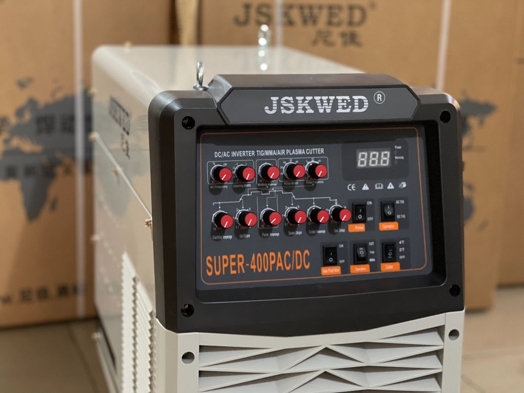 CE Approved Super 400p Portable Inverter Pulse TIG Welding Machine with TIG Acdc/MMA/Plasma Cutting 3 in 1 Functions