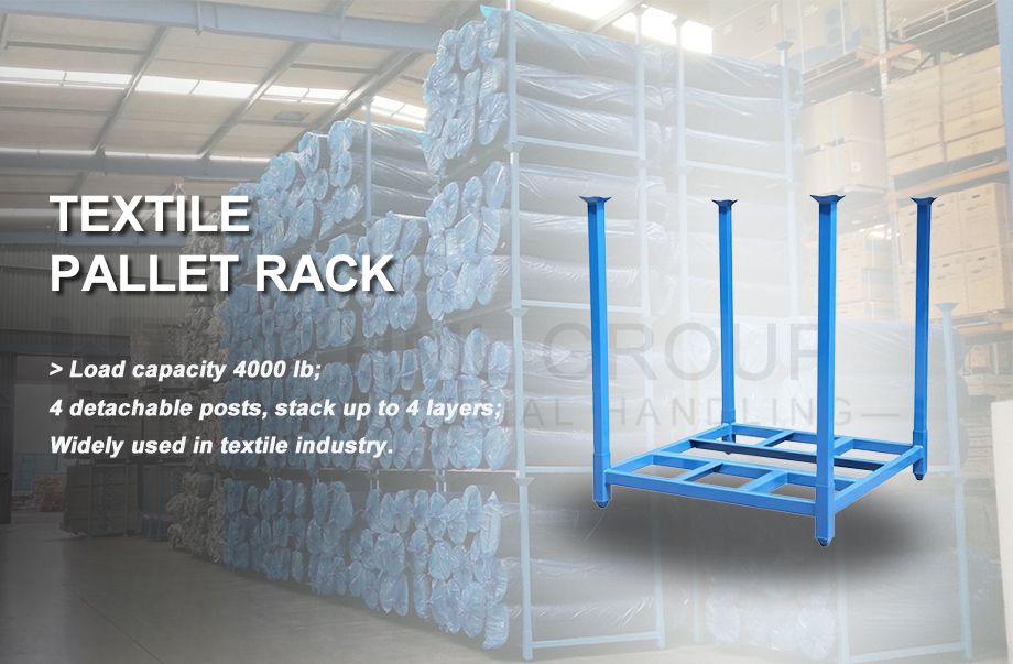 Heavy Duty 48&prime; &prime; X48&prime; &prime; X48&prime; &prime; Warehouse Storage Transport Detachable Stackable Pallet Rack