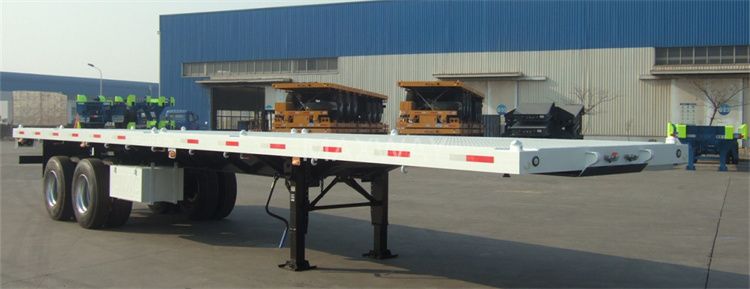 3 4 Axles 20FT 40FT 45FT Container Transport Chassis Truck Flat Bed Deck Pan Flatbed Semi Trailer for Sales in Africa
