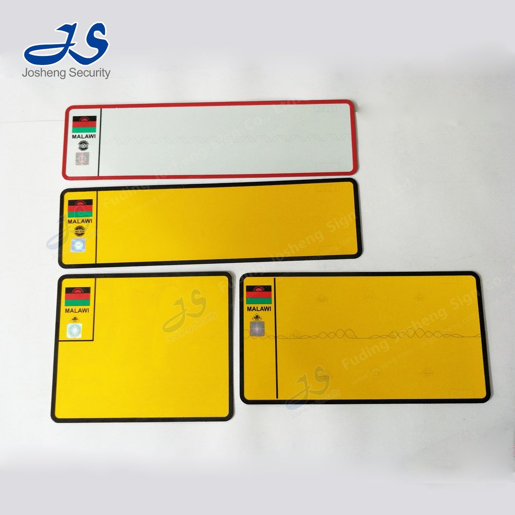 Brunei Car Number Plates, Blank License Plates with Security Features