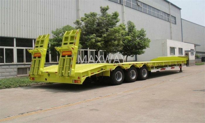 2/3/4 Axles Heavy Duty Lowtbed 3 Axle Lowbed Semi Trailer