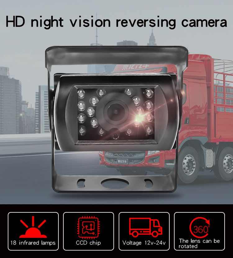 Car Backup Parking Camera Night Vision 180 Degree Wide Angle