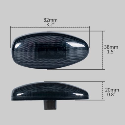 Smoke Lens Dually LED Fender Bed Side Marker Lights