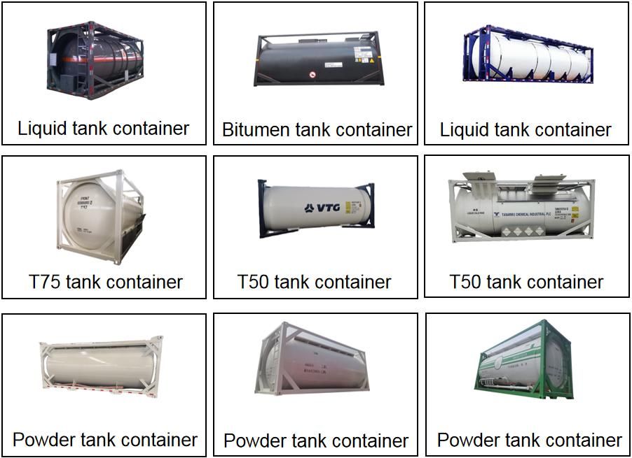 High Quality 20FT 23m3 Lime Powder Cement Powder Shipping Tank Container
