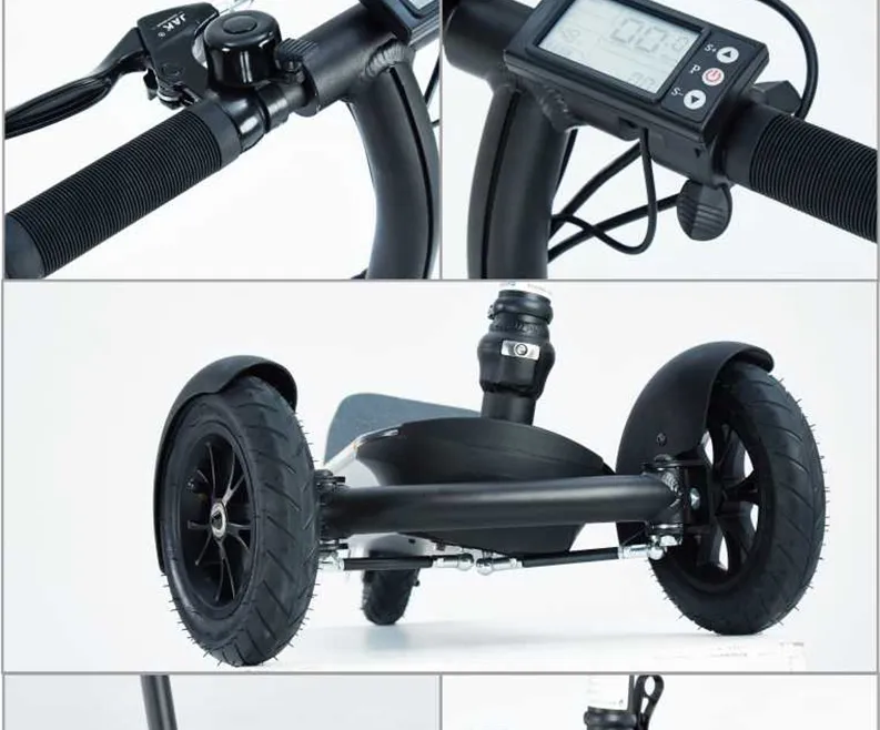 3 Wheels Electric Scooter Folding Adult Tricycle for Teenager