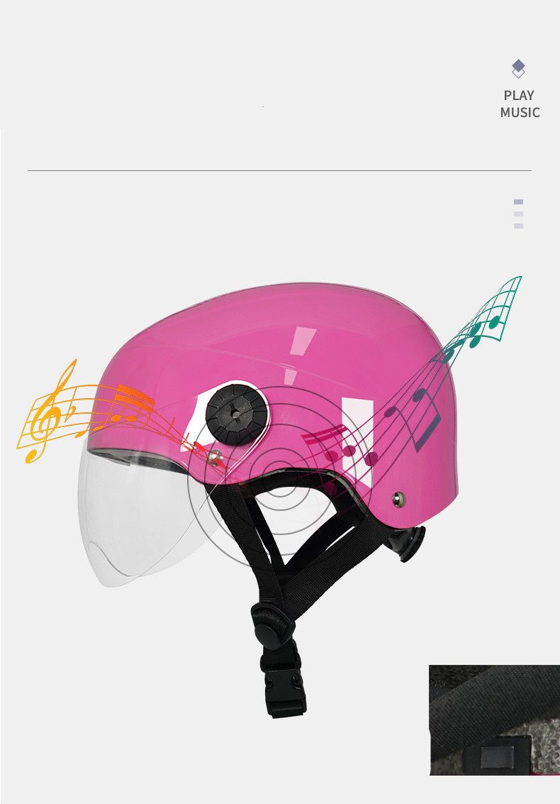 Dual HD Camera Ai Sos Safe Bicycle Helmet Bike Electric Scooter Smart Helmet with Bluetooth WiFi