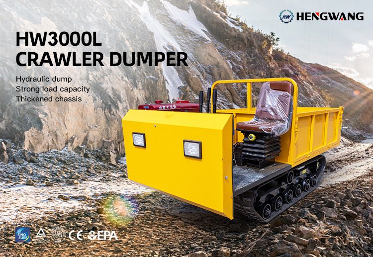 New Type Mini Dumper Tractor with Crawler Chassis