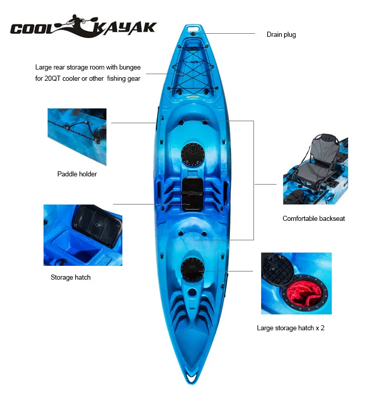 Cool Kayaks Touring Kajak Tandem Kayak