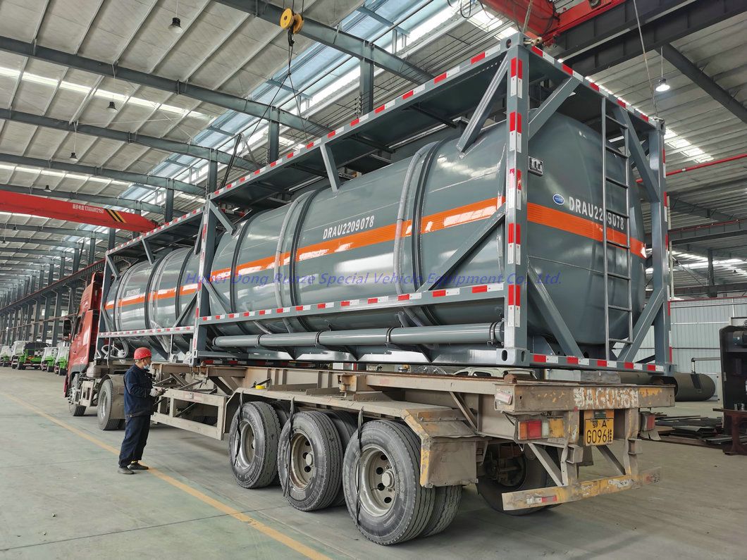 T14 20FT ISO Tank Containers for Sulfuric Acid 94% Hydrochloric Acid 38% Transport 22kl