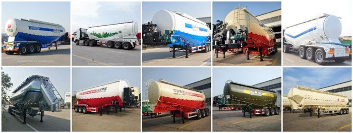 Huayu Factory 30/40/50t Cement Powder Transport Bulk Cement Semi Trailer