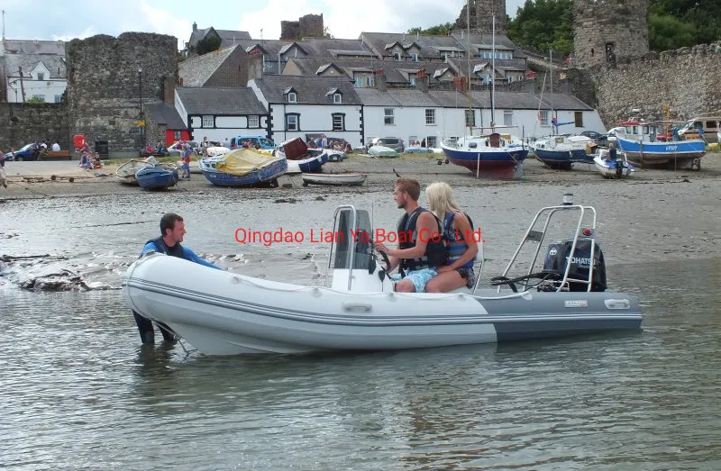 Liya Open Deck Boat Rib Boat Fiberglass Inflatable Boat