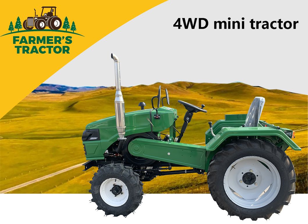 Mini Tractor 25HP 30HP 4WD 4X4 Small Tractor Agricultural Machinery for Sale