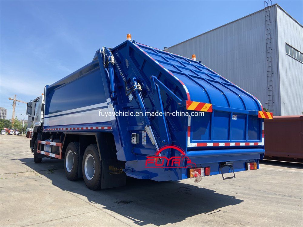 Heavy 6X4 380HP I&prime;suzu 22m3 22 Cubic Meters 20 Ton 22 Ton 25 Ton Waste Collection Compactor Truck