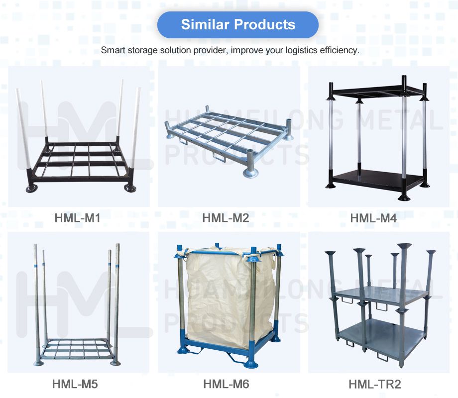 Pallet Tainer Portable Metal Industrial Logistic Warehouse Equipment Stacking Rack