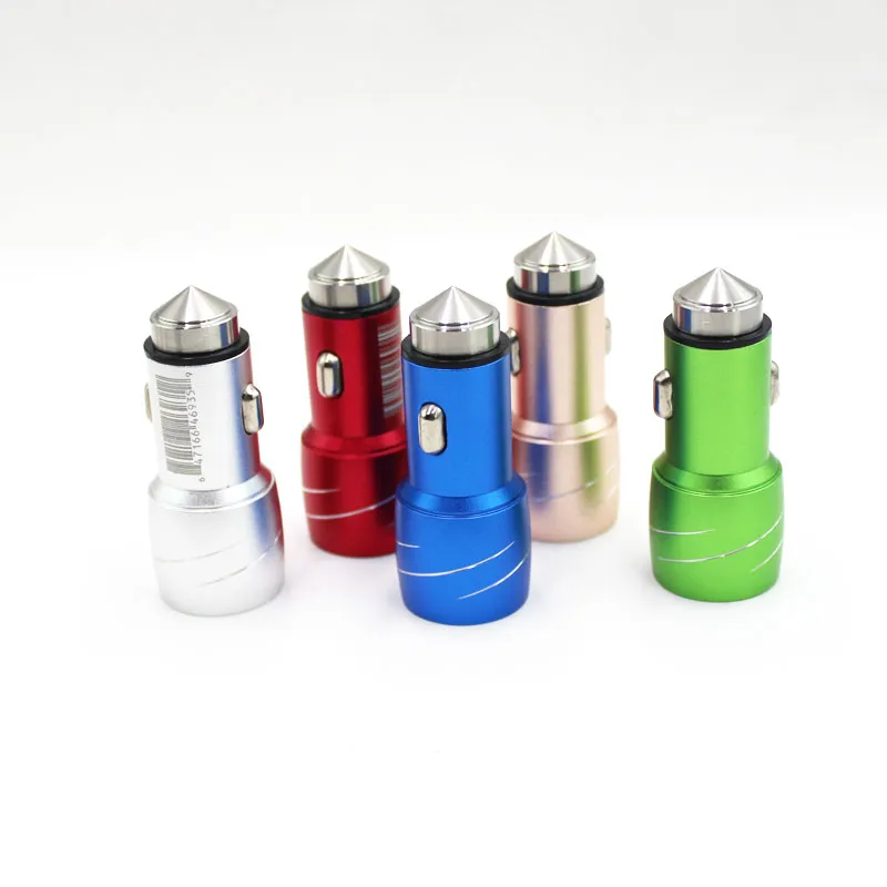 High Quality Smart Aluminium Alloy Dual USB Car Charger
