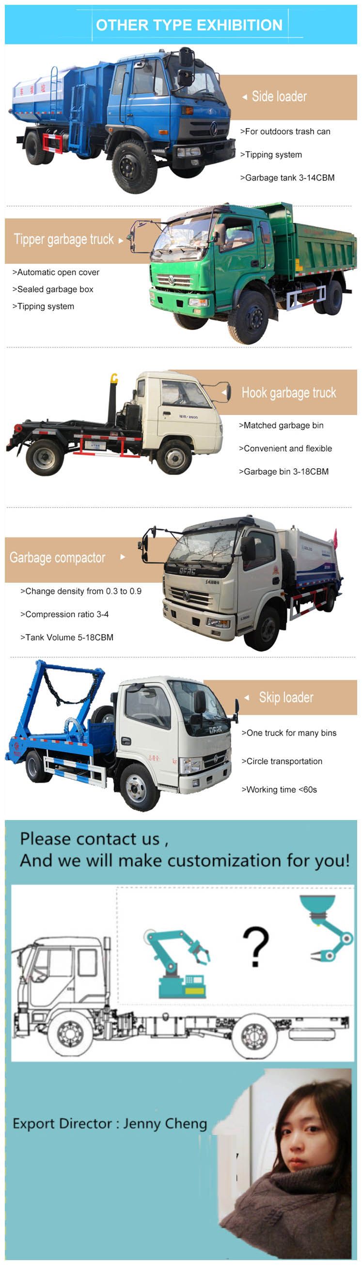 12cbm Dongfeng Waste Compactor Garbage Collection Compactor Truck