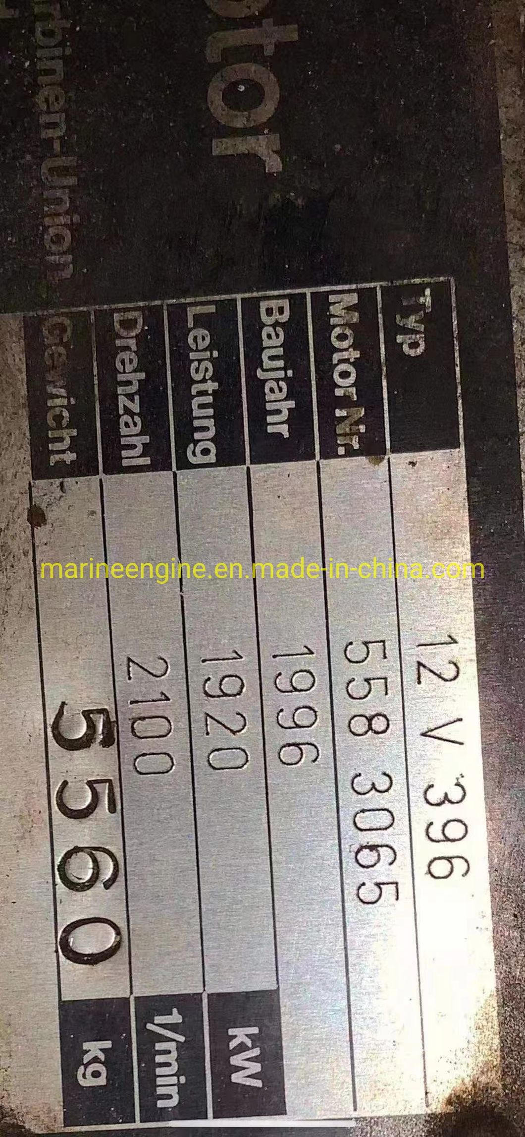 Mtu Marine Diesel Engine 12V396tb93 1920kw/2100rpm with Zf Gear Bw465